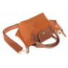 Torebka damska MINI shopper listonoszka mała na ramię modna 2309 Brązowa