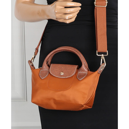 Torebka damska MINI shopper listonoszka mała na ramię modna 2309 Brązowa