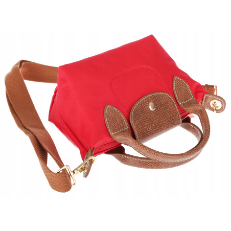 Torebka damska MINI shopper listonoszka mała na ramię modna 2309 Czerwona