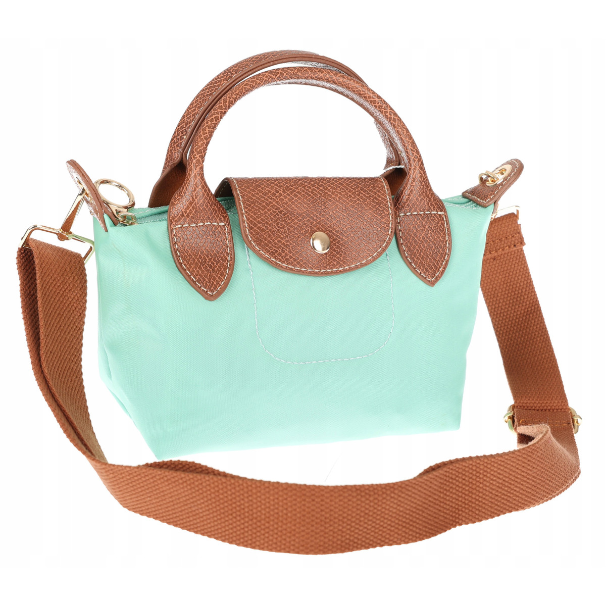 Torebka damska MINI shopper listonoszka mała na ramię modna 2309 Miętowa