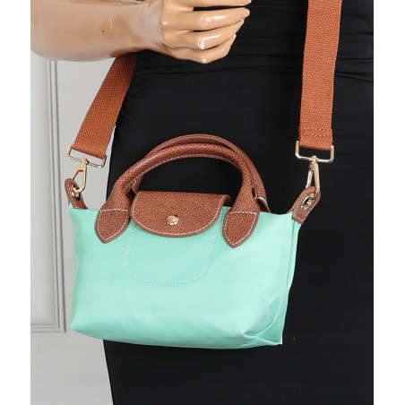 Torebka damska MINI shopper listonoszka mała na ramię modna 2309 Miętowa