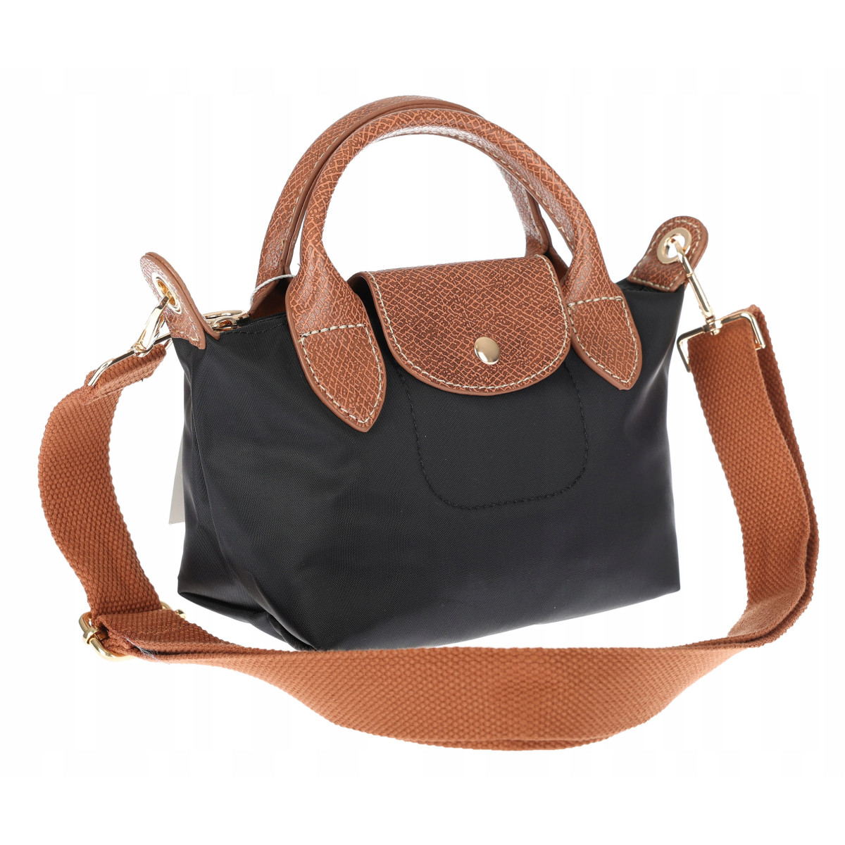 Torebka damska MINI shopper listonoszka mała na ramię modna 2309 Czarna