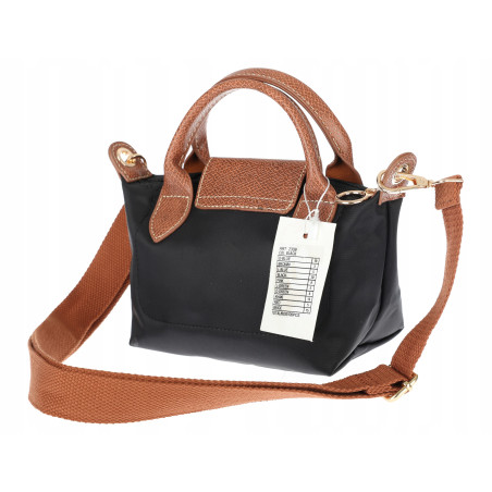 Torebka damska MINI shopper listonoszka mała na ramię modna 2309 Czarna