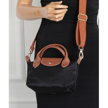 Torebka damska MINI shopper listonoszka mała na ramię modna 2309 Czarna