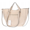Torebka Damska Shopperka łódka Pojemna Duża Torba zamszowa B813 Beżowa