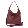 Torebka Damska Shopper Modna Listonoszka Worek na Ramię BP57730 Bordowa