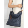 Torebka Damska Shopper Modna Listonoszka Worek na Ramię BP57730 Granatowa