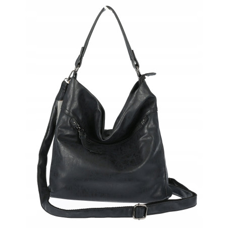 Torebka Damska Shopper Modna Listonoszka Worek na Ramię BP57730 Czarna