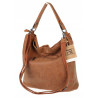 Torebka Damska Shopper Modna Listonoszka Worek na Ramię BP57730 Brązowa