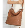 Torebka Damska Shopper Modna Listonoszka Worek na Ramię BP57730 Brązowa
