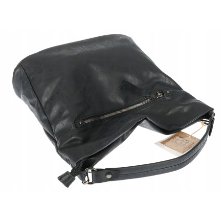 Torebka Damska Shopper Modna Listonoszka Worek na Ramię BP57730 Czarna