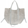 Torebka Damska Shopperka łódka Pojemna Duża Torba zamszowa CM9872 Szara