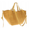Torebka Damska Shopperka łódka Pojemna Duża Torba zamszowa CM9872 Żółta