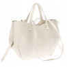 Torebka Damska Shopperka łódka Pojemna Duża Torba zamszowa CM9872 Beżowa