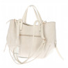 Torebka Damska Shopperka łódka Pojemna Duża Torba zamszowa CM9872 Beżowa