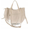 Torebka Damska Shopperka łódka Pojemna Duża Torba zamszowa CM9872 Beżowa