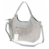 Torebka zamszowa damska shopper Listonoszka miejska elegancka CM9871 Szara