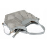 Torebka zamszowa damska shopper Listonoszka miejska elegancka CM9871 Szara