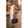 Torebka damska shopper A4 elegancka do pracy włoska marka CC80613 Czarna