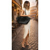 Torebka damska shopper A4 elegancka do pracy włoska marka CC80613 Czarna
