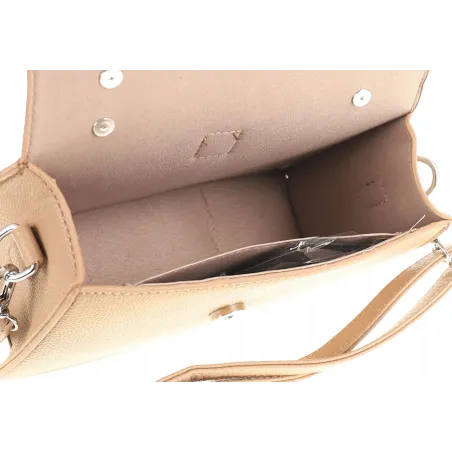 ERICK style Elegancka Torebka czarna Kuferek Listonoszka H1038 Black