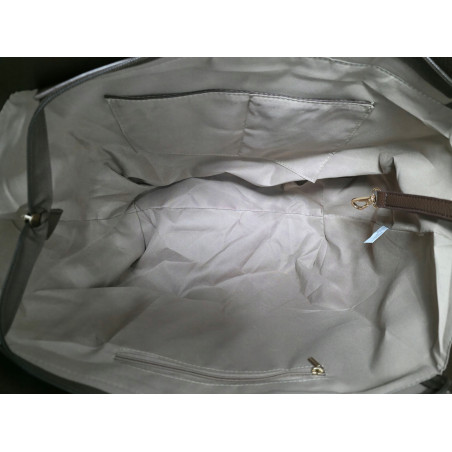 Torebka Damska Shopperka łódka Pojemna Duża Torba zamszowa R961 Bordowa