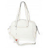 Elegancka torebka damska SWEET YEARS A4 pojemna eko skóra pasek 4104 Biała