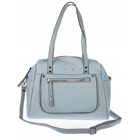 Elegancka torebka damska SWEET YEARS A4 eko skóra pasek 4104 Niebieska