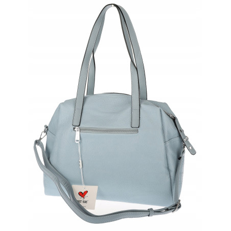 Elegancka torebka damska SWEET YEARS A4 eko skóra pasek 4104 Niebieska