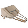 Elegancka torebka damska SWEET YEARS A4 eko skóra pasek 4104 Beżowa