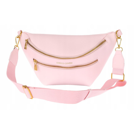 Torebka Damska Listonoszka nerka włoskiej marki Enrico Coveri EC2151 Różowa