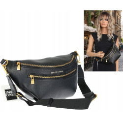 Torebka Damska nerka Listonoszka włoskiej marki Enrico Coveri EC2151 Czarna