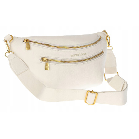 Torebka Damska nerka Listonoszka włoskiej marki Enrico Coveri EC2151 Beżowa