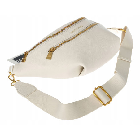 Torebka Damska nerka Listonoszka włoskiej marki Enrico Coveri EC2151 Beżowa