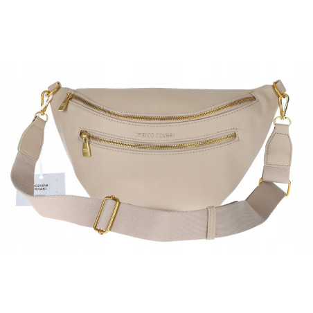 Torebka Damska nerka Listonoszka włoskiej marki Enrico Coveri EC2151 Beżowa