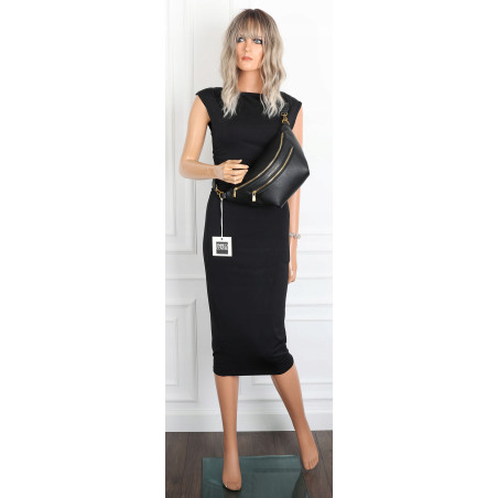 Torebka Damska nerka Listonoszka włoskiej marki Enrico Coveri EC2151 Czarna