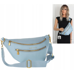 Torebka Damska Listonoszka włoskiej marki Enrico Coveri EC2151 Niebieska