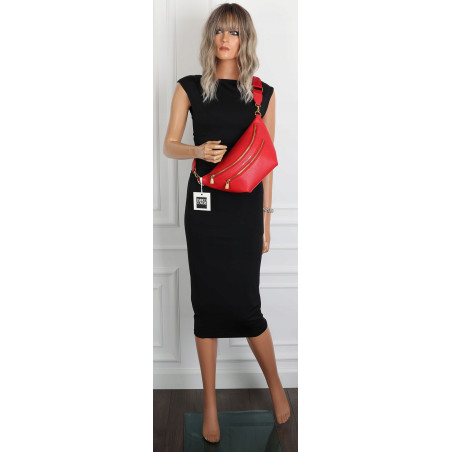 Torebka Damska Listonoszka włoskiej marki Enrico Coveri EC2151 Czerwona