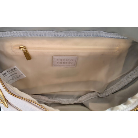 Torebka Damska nerka Listonoszka włoskiej marki Enrico Coveri EC2151 Biała