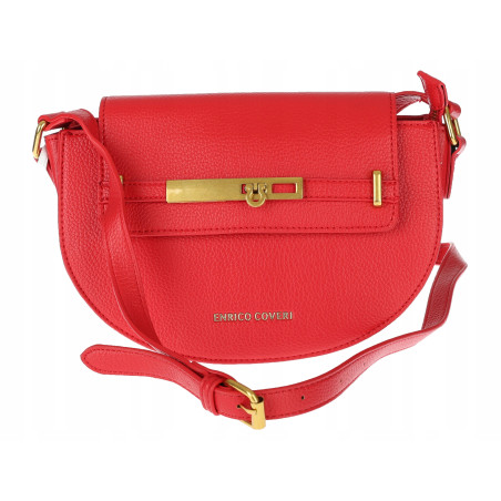 Torebka damska Pojemna Mała Listonoszka Miejska na Ramię EC3223 Czerwona