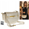 Torebka damska Pojemna Mała Listonoszka Miejska na Ramię EC3223 Złota
