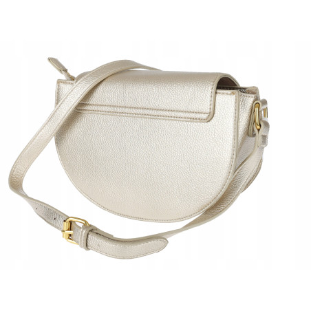 Torebka damska Pojemna Mała Listonoszka Miejska na Ramię EC3223 Złota