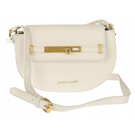 Torebka damska Pojemna Mała Listonoszka Miejska na Ramię EC3223 Beżowa