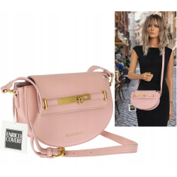 Torebka damska Pojemna Mała Listonoszka Miejska na Ramię EC3223 Różowa