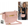 Torebka damska Pojemna Mała Listonoszka Miejska na Ramię EC3223 Różowa