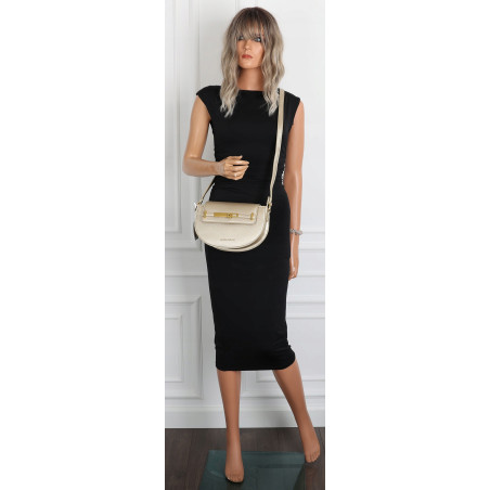 Torebka damska Pojemna Mała Listonoszka Miejska na Ramię EC3223 Złota