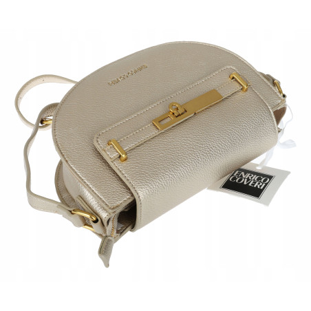 Torebka damska Pojemna Mała Listonoszka Miejska na Ramię EC3223 Złota