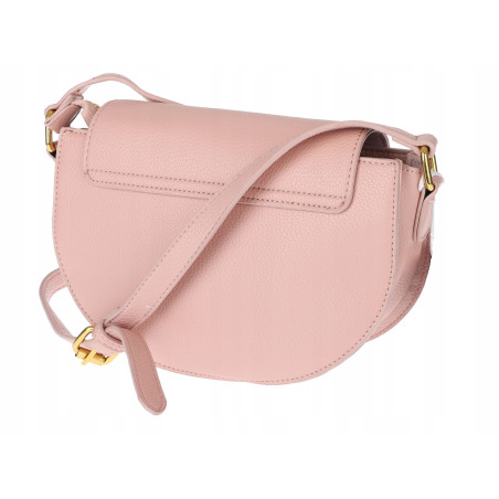 Torebka damska Pojemna Mała Listonoszka Miejska na Ramię EC3223 Różowa