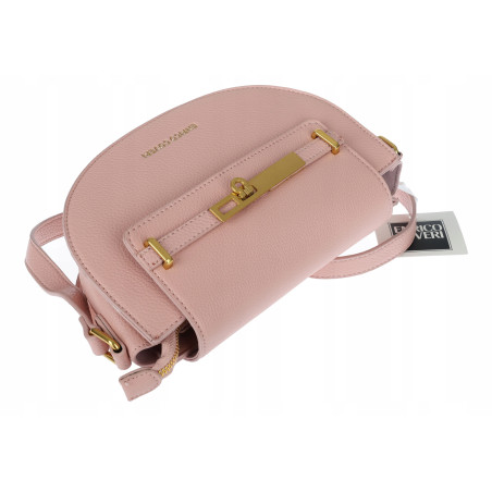 Torebka damska Pojemna Mała Listonoszka Miejska na Ramię EC3223 Różowa