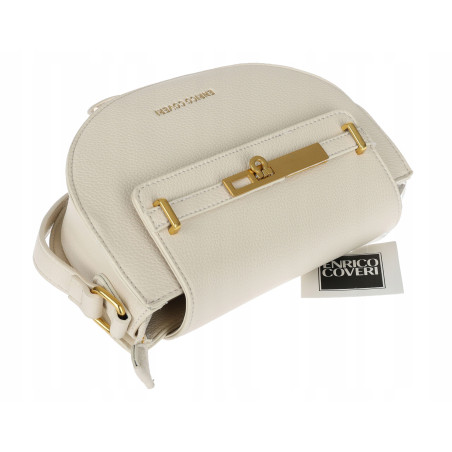 Torebka damska Pojemna Mała Listonoszka Miejska na Ramię EC3223 Beżowa